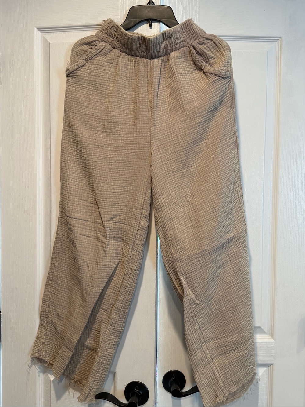 Zenana Beige Wide-Leg Pants